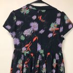 Urban Outfitters Women’s Floral Print Split Neck Baby Doll Collared Mini Dress Photo 4