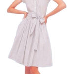 Norma Kamali  Belted Pinstripe Button Down Shirt Dress Size L NEW WITHOUT TAGS Photo 0