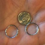 Dainty Silver Hoops Photo 1