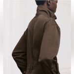 ZARA NWT Collection Long Brown Belted Jumpsuit Flight Suit Coveralls Romper S Photo 5