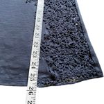 Sundance Lily's Paramour Navy Crochet Longsleeves Top Women’s Size Medium A7 Blue Photo 7