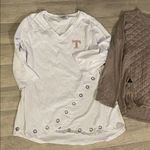 Tennessee volunteers gameday wear women’s xl Quilted Brown White eyelet Tops Photo 2