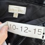 Torn By Ronny Kobo Skirt Womens X Small Black Donie Faux Leather Croc Moto Mini Photo 4