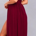 Lulus Heavenly Hues Burgundy Maxi Dress Size S Photo 1