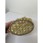 Vintage TIGGER Woven Wicker Rattan Straw Handbag Tote Purse Bag Basket Boho Photo 6