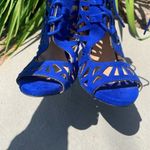 Qupid 3for$30π Quipid Laser Cut Lace Up Open Toe Heel Sandals 5.5 Photo 5