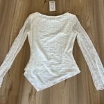 Amazon ZESICA Womens Lace Mesh Long Sleeve Shirts Fall Double Lined Boat Neck Slim Fit Asymmetrical Going Out Tops Date Night Outfit Photo 6