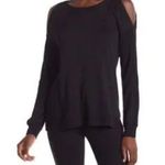 Nicole Miller New York Women’s Active Cold Shoulder long Sleeve Athletic Tunic Black Size M Photo 1