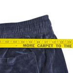 Caslon Calson Velour Crop‎ Jogger Pants Ladies Large Navy Indigo Drawstring Lounge Photo 7
