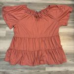 Absolutely Famous  Size XL Boho Style blouse with Peplum Bottom P=20 L=24 Photo 0