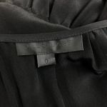 Jill Stuart Black Silk Asymmetrical Drop Waist Long Sleeve Peasant Dress Sz 0 Photo 8