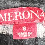 Merona  Black & Gray Striped V Neck Pullover Sweater Top Size Small Photo 6