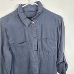 Max jeans NEW  100% Tencel Snap Button Front Shift Dress Women's Size Large Photo 2