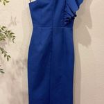 Elliatt Effie One Shoulder Midi Dress in Cobalt Blue Size Small NWT Photo 6