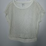 CAbi  white lace blouse size XS Photo 1