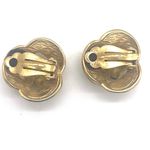 Oscar de la Renta  Vintage Swirl clip on Earrings Photo 5