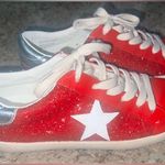 NEW Mi.im Shoes, Sneaker (Skylar), Red Sparkle, Size 9 White Photo 1