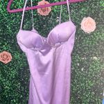 Oh Polly Purple Satin Dress Photo 0