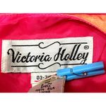 Victoria Holley 14P Pink Silk Colorblock Sheath Dress City Chic Cocktail Party Size L Photo 6