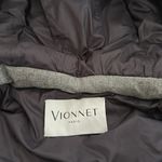 VIONNET Paris virgin fleece wool cashmere blend gray quilted long puffer jacket Size 4 Photo 2