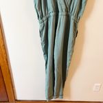 Anthropologie  Cloth & Stone 100% Lyocell Green Jumpsuit Size Medium Photo 6