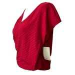 Madison & Berkeley Women's Top Size XXL Ribbed Capped Sleeve Shirt. LTOP752 Photo 2