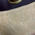 Etienne Aigner VTG WOVEN JUTE/LEATHER PURSE ADJUSTABLE STRAP 12x7x4 PREOWNED Photo 10