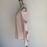 Skull Cashmere  Tyrone Dusty Pink Cut Out V-Neck Sweater Sz Small Photo 6