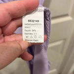 SheIn Lavender Purple Zip Up Bodysuit size 8/10 Photo 4