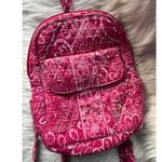 Vera Bradley  Quilted Pink and White Backpack Photo 1