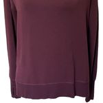 Athleta  Coaster Luxe Sweatshirt Burgundy Pullover Thumbholes Women’s Size XS Photo 3