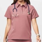 FIGS New  Nala Short Sleeve Polo Scrub Top Photo 3