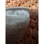 Talbots  Women's Pullover Crew Neck Crochet Sweater Button Shoulder Peach Size SP Photo 5