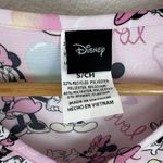 Disney Mickey Minnie Mouse Love Surrounds Pink V Neck Scrub Top Photo 5