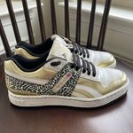 Reebok Gold Foil Leopard Print Sneakers Athletic Shoes 9.5 Photo 2