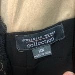 Dress Barn 18 W black dress with black lace bodice over nude under lining Photo 8
