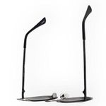 new Laser Cut Round Metal Mirror Lens Sunglasses ☀︎︎ Shiny Black / Silver Lens Photo 6