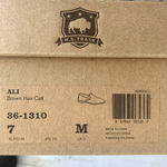 NWB Trask Ali Genuine Calf Hair Loafers Flats in Brown Size 7 Photo 9