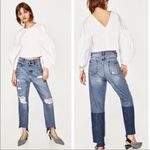 ZARA  mid-rise straight fit jeans Size 2 Photo 1