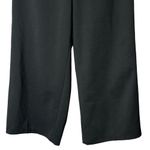 AQUA black capri pants with white/blue side striping size medium #15937 Photo 2