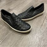 Ecco  Black Leather Woven Slip On Shoes Women’s Size 40 Photo 1