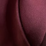 ZARA  Burgundy 1/4 Zip Fur Trim Hoodie‎ Small Photo 4