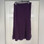 Madewell  The Layton MIDI Slip Skirt Purple Diagonal Striped Photo 2