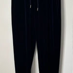 Atmosphere  Navy Velour Drawstring Dress Pants 4 Photo 0