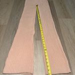 Naked Wardrobe  Pink Ribbed Flare Pants - Size Small Photo 5