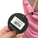 White Fox Boutique  The Long Run Mini Dress Pink Halter‎ Bodycon Size XL Photo 11