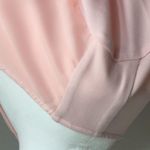 Kate & Mallory Peach blouse- V- neck symmetrical sheer hem Photo 7