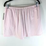 WAYF  Womens Lounge Pajama Shorts Pull On Pockets Striped Pink White L Photo 1