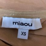 Miaou Women's Brown Tan Sleeveless Strapless Bandeau Crop Tube Tank Top Size XS Photo 2