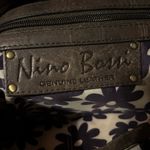 Nino Bossi Genuine Brushed Leather Shoulder Bag Handbag Satchel Brown Bohemian Photo 9
